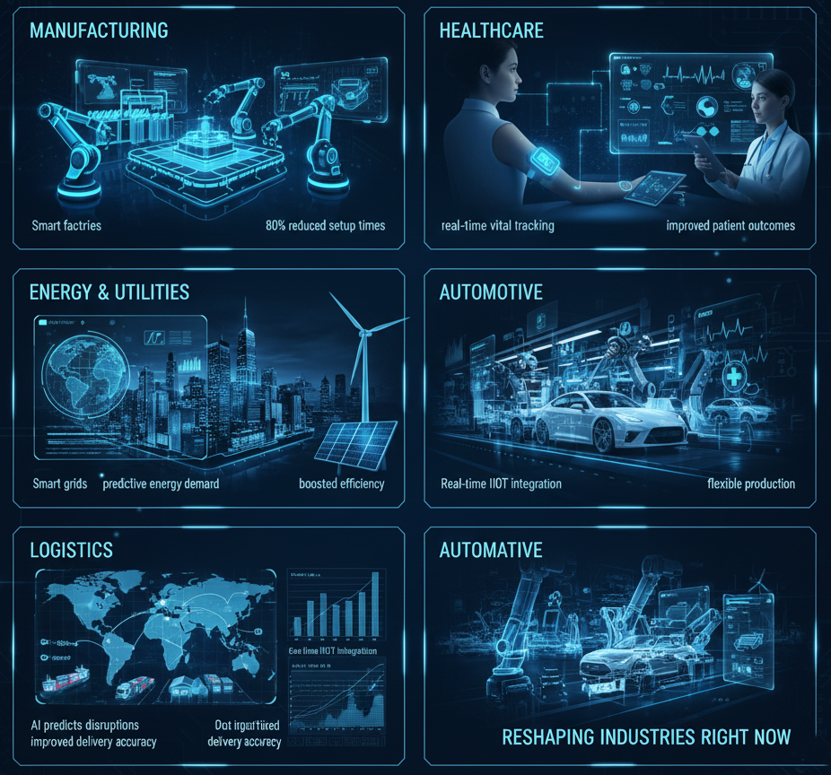 Applications of Industry 4.0 Across Industries