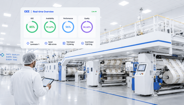 Improve OEE in Flexible Packaging with IIoT and MES