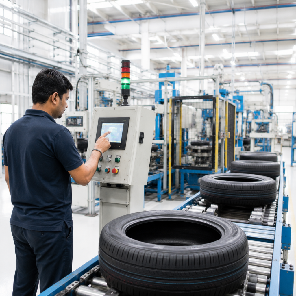 TYRES . Real-time shopfloor visibility