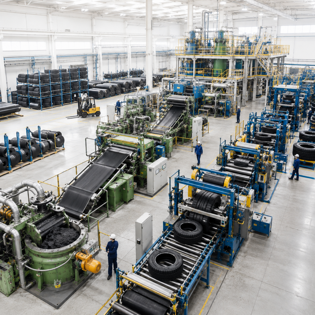 Segments Within Tyre & Rubber Processing We Serve