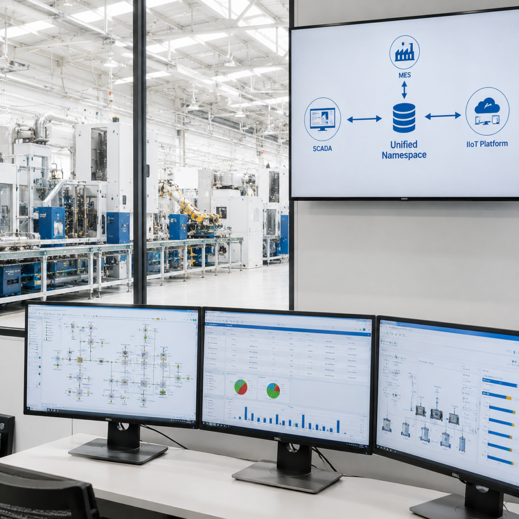 Unified Namespace, SCADA, MES and IIoT​