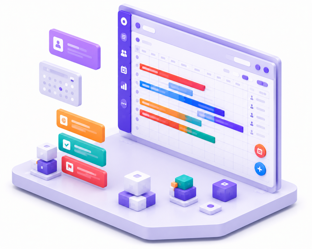 Organizations handling long-term projects and assignments that span sites or shifts